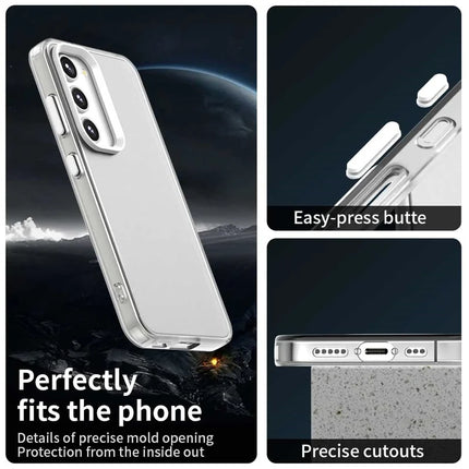 For Samsung Galaxy S23 Case PC+TPU+PET Matte Anti-Drop Phone Back Cover