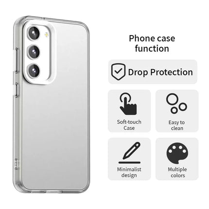 For Samsung Galaxy S23 Case PC+TPU+PET Matte Anti-Drop Phone Back Cover