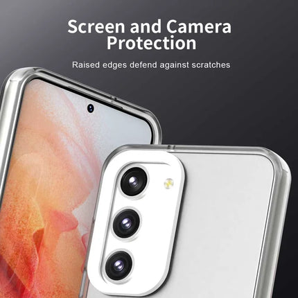For Samsung Galaxy S23 Case PC+TPU+PET Matte Anti-Drop Phone Back Cover