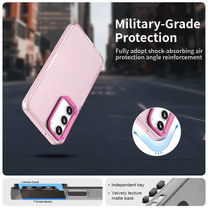 For Samsung Galaxy S23 Case PC+TPU+PET Matte Anti-Drop Phone Back Cover