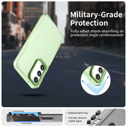 For Samsung Galaxy S23 Case PC+TPU+PET Matte Anti-Drop Phone Back Cover