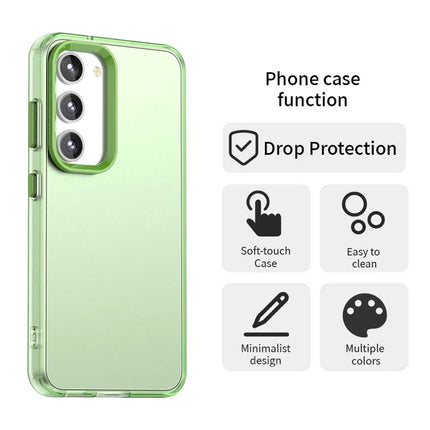 For Samsung Galaxy S23 Case PC+TPU+PET Matte Anti-Drop Phone Back Cover