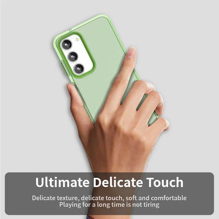 For Samsung Galaxy S23 Case PC+TPU+PET Matte Anti-Drop Phone Back Cover