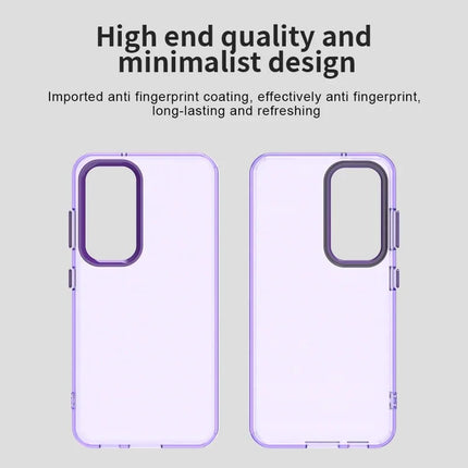 For Samsung Galaxy S23 Case PC+TPU+PET Matte Anti-Drop Phone Back Cover