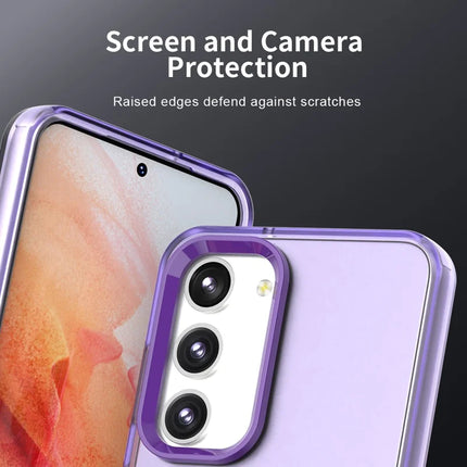 For Samsung Galaxy S23 Case PC+TPU+PET Matte Anti-Drop Phone Back Cover