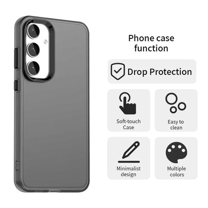 For Samsung Galaxy S23 FE Case PC+TPU+PET Matte Anti-Drop Phone Back Cover