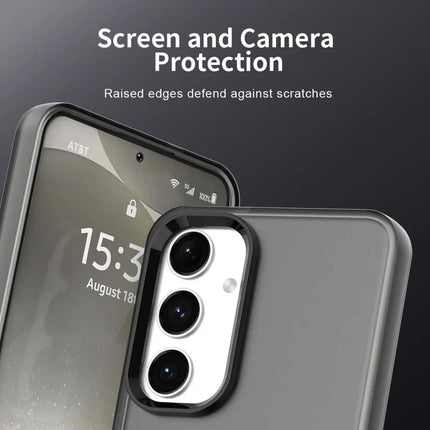 For Samsung Galaxy S23 FE Case PC+TPU+PET Matte Anti-Drop Phone Back Cover