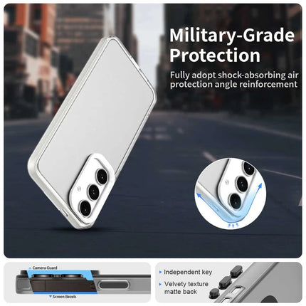 For Samsung Galaxy S23 FE Case PC+TPU+PET Matte Anti-Drop Phone Back Cover