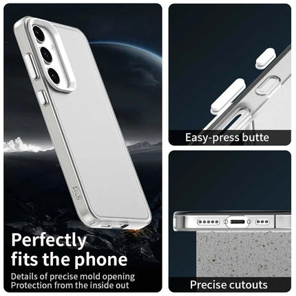For Samsung Galaxy S23 FE Case PC+TPU+PET Matte Anti-Drop Phone Back Cover