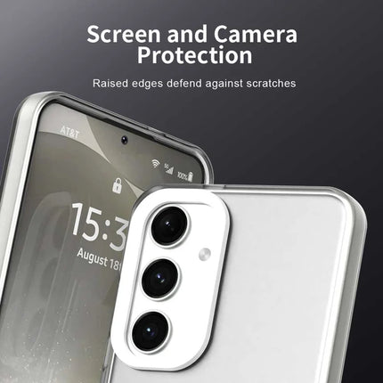 For Samsung Galaxy S23 FE Case PC+TPU+PET Matte Anti-Drop Phone Back Cover