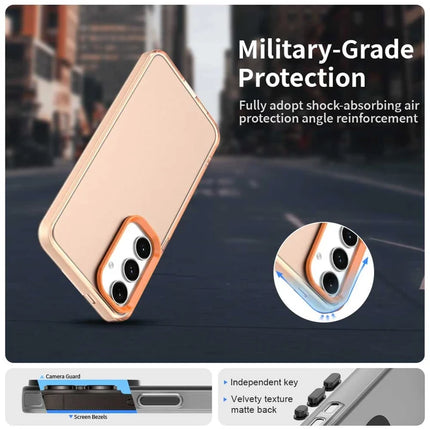 For Samsung Galaxy S23 FE Case PC+TPU+PET Matte Anti-Drop Phone Back Cover