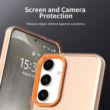 For Samsung Galaxy S23 FE Case PC+TPU+PET Matte Anti-Drop Phone Back Cover