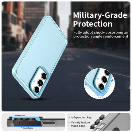 For Samsung Galaxy S23 FE Case PC+TPU+PET Matte Anti-Drop Phone Back Cover