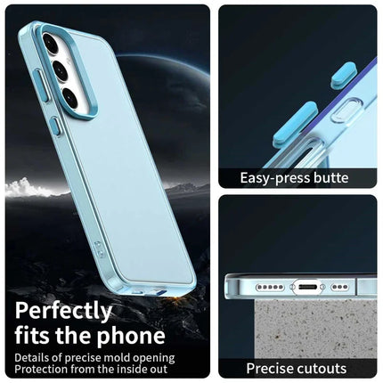 For Samsung Galaxy S23 FE Case PC+TPU+PET Matte Anti-Drop Phone Back Cover