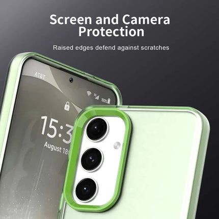 For Samsung Galaxy S23 FE Case PC+TPU+PET Matte Anti-Drop Phone Back Cover