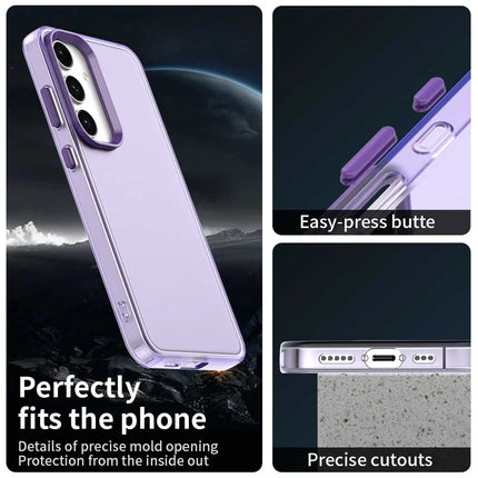 For Samsung Galaxy S23 FE Case PC+TPU+PET Matte Anti-Drop Phone Back Cover