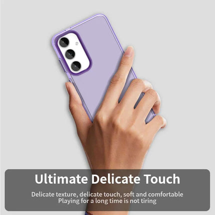 For Samsung Galaxy S23 FE Case PC+TPU+PET Matte Anti-Drop Phone Back Cover