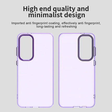 For Samsung Galaxy S23 FE Case PC+TPU+PET Matte Anti-Drop Phone Back Cover