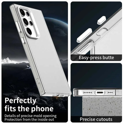 For Samsung Galaxy S23 Ultra Case PC+TPU+PET Matte Anti-Drop Phone Back Cover