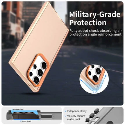 For Samsung Galaxy S23 Ultra Case PC+TPU+PET Matte Anti-Drop Phone Back Cover