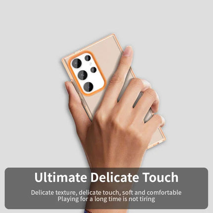 For Samsung Galaxy S23 Ultra Case PC+TPU+PET Matte Anti-Drop Phone Back Cover