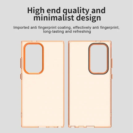 For Samsung Galaxy S23 Ultra Case PC+TPU+PET Matte Anti-Drop Phone Back Cover