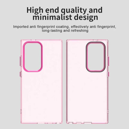 For Samsung Galaxy S23 Ultra Case PC+TPU+PET Matte Anti-Drop Phone Back Cover