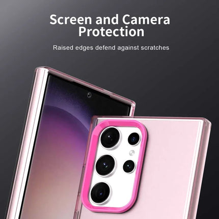 For Samsung Galaxy S23 Ultra Case PC+TPU+PET Matte Anti-Drop Phone Back Cover