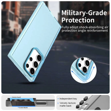 For Samsung Galaxy S23 Ultra Case PC+TPU+PET Matte Anti-Drop Phone Back Cover