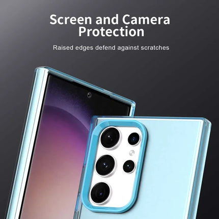 For Samsung Galaxy S23 Ultra Case PC+TPU+PET Matte Anti-Drop Phone Back Cover