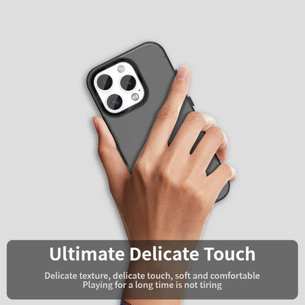 For iPhone 16 Pro Case PC+TPU+PET Matte Anti-Drop Phone Back Cover