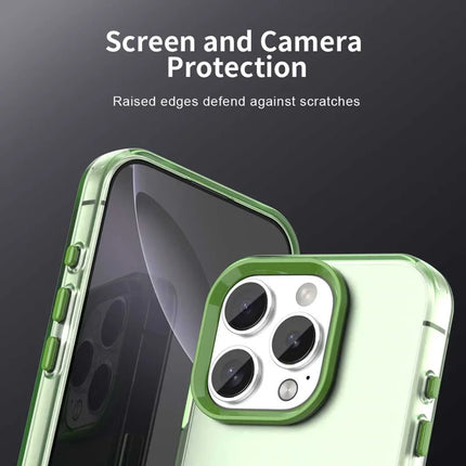 For iPhone 16 Pro Max Case PC+TPU+PET Matte Anti-Drop Phone Back Cover