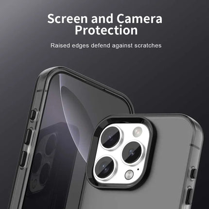 For iPhone 16 Pro Max Case PC+TPU+PET Matte Anti-Drop Phone Back Cover
