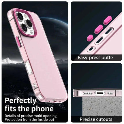 For iPhone 16 Pro Max Case PC+TPU+PET Matte Anti-Drop Phone Back Cover