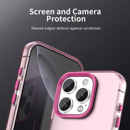 For iPhone 16 Pro Max Case PC+TPU+PET Matte Anti-Drop Phone Back Cover