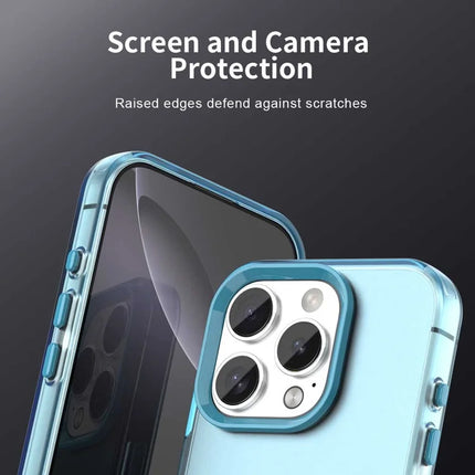 For iPhone 16 Pro Max Case PC+TPU+PET Matte Anti-Drop Phone Back Cover
