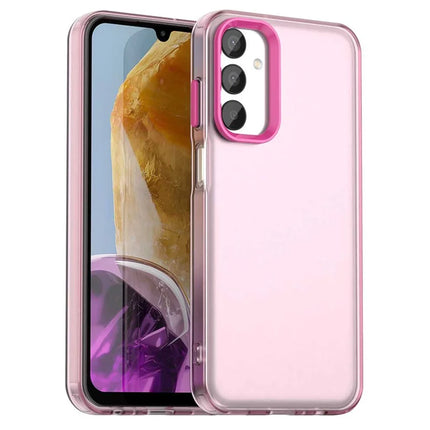 For Samsung Galaxy A05s 4G / M14 4G / F14 G4 Case PC+TPU+PET Matte Anti-Drop Phone Back Cover - Red