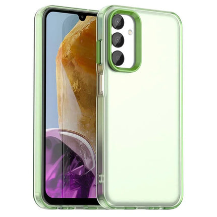 For Samsung Galaxy A05s 4G / M14 4G / F14 G4 Case PC+TPU+PET Matte Anti-Drop Phone Back Cover - Green