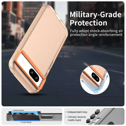 For Google Pixel 8a Case PC+TPU+PET Matte Anti-Drop Phone Back Cover