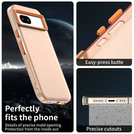 For Google Pixel 8a Case PC+TPU+PET Matte Anti-Drop Phone Back Cover