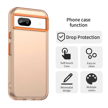 For Google Pixel 8a Case PC+TPU+PET Matte Anti-Drop Phone Back Cover