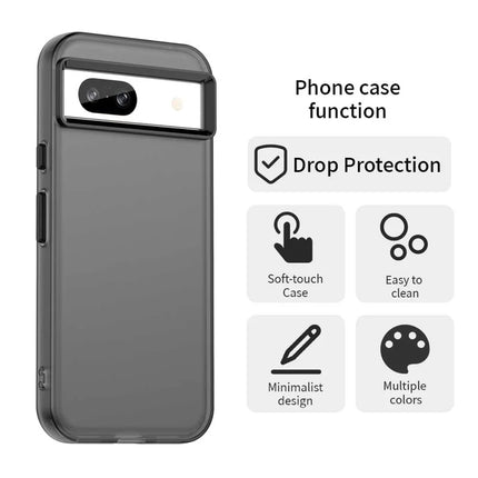For Google Pixel 8a Case PC+TPU+PET Matte Anti-Drop Phone Back Cover