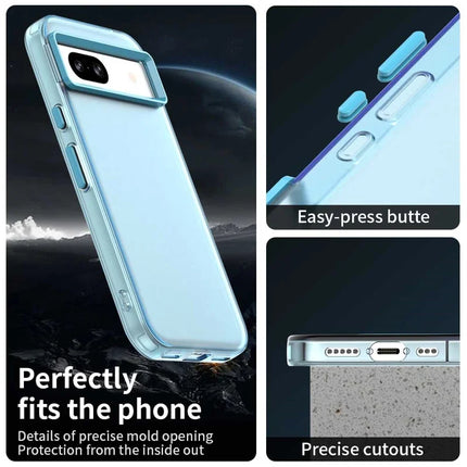 For Google Pixel 8a Case PC+TPU+PET Matte Anti-Drop Phone Back Cover