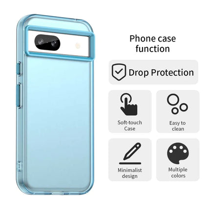 For Google Pixel 8a Case PC+TPU+PET Matte Anti-Drop Phone Back Cover