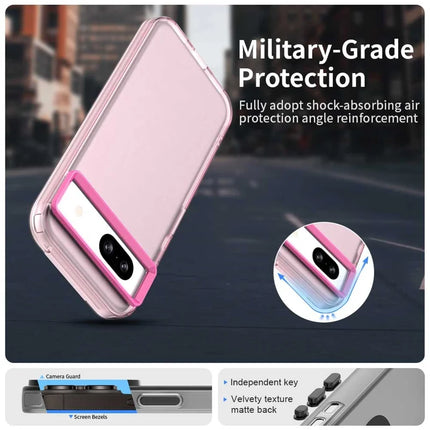For Google Pixel 8a Case PC+TPU+PET Matte Anti-Drop Phone Back Cover