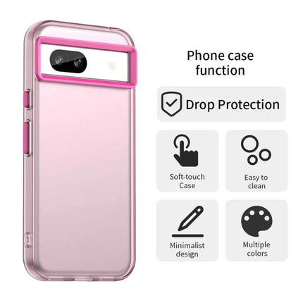 For Google Pixel 8a Case PC+TPU+PET Matte Anti-Drop Phone Back Cover