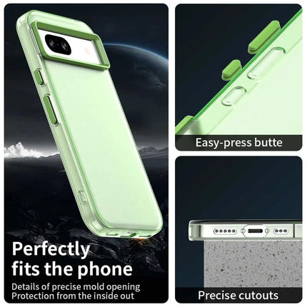 For Google Pixel 8a Case PC+TPU+PET Matte Anti-Drop Phone Back Cover