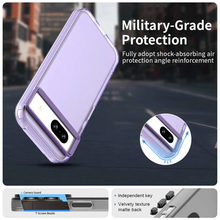For Google Pixel 8a Case PC+TPU+PET Matte Anti-Drop Phone Back Cover