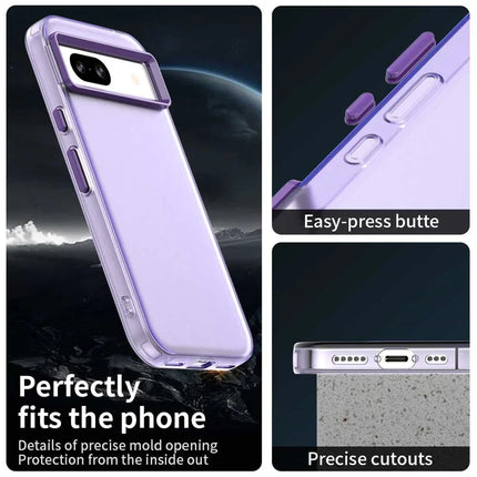 For Google Pixel 8a Case PC+TPU+PET Matte Anti-Drop Phone Back Cover