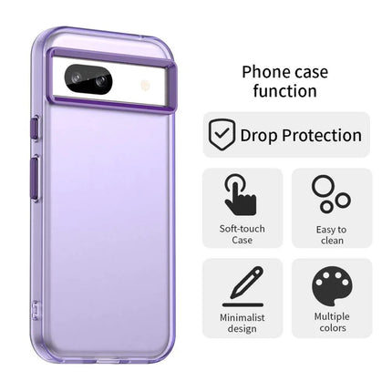 For Google Pixel 8a Case PC+TPU+PET Matte Anti-Drop Phone Back Cover